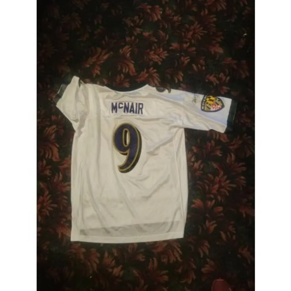 Reebok‎ Baltimore Ravens Steve Mcnair #9 White Jersey Size XL NFL Equipment